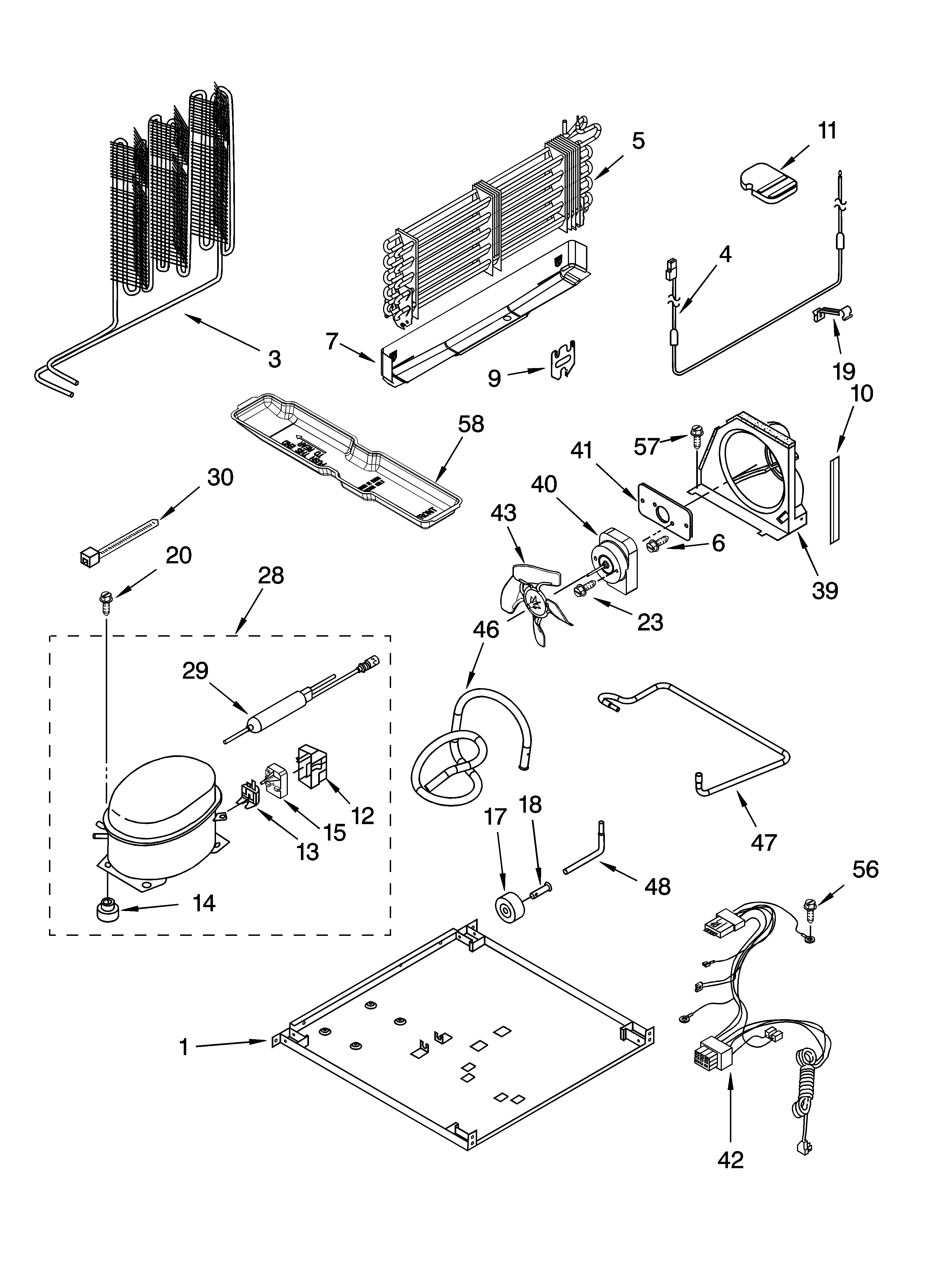 Whirlpool ET8WTKXKB05 unit parts diagram