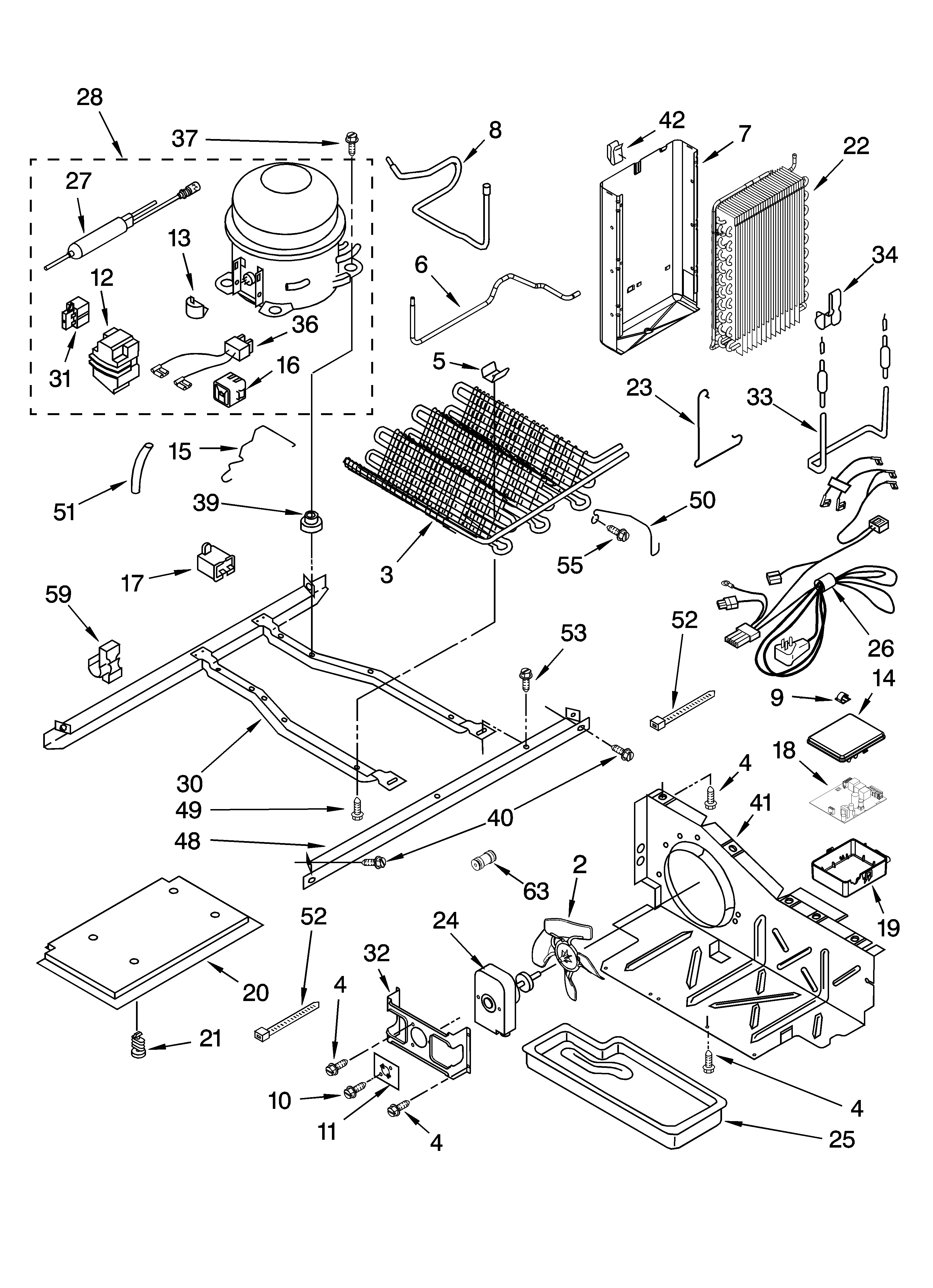 Whirlpool GS6SHAXMS00 unit parts diagram