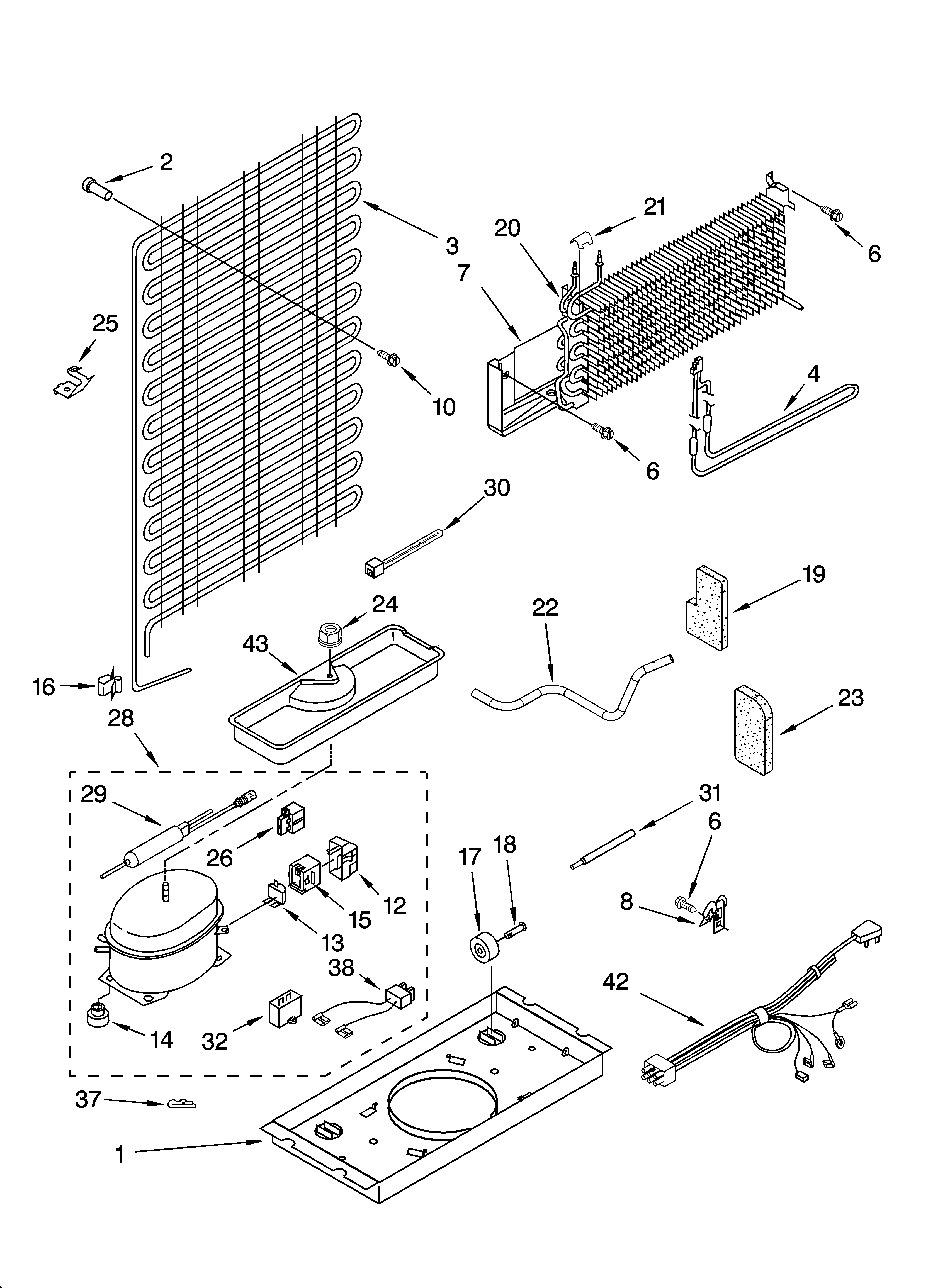 Roper RT14HDXPQ01 unit parts diagram