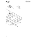 Whirlpool SF196LEPB0 cooktop parts diagram