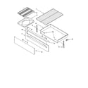 Whirlpool SF368LEPS0 drawer & broiler parts diagram