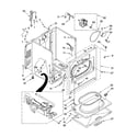 Whirlpool 7MLGR5620PQ0 cabinet parts diagram