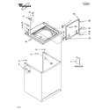 Whirlpool 7MLSR7523PT0 top and cabinet parts diagram
