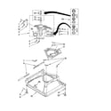 Whirlpool 7MLSR7523PT0 machine base parts diagram
