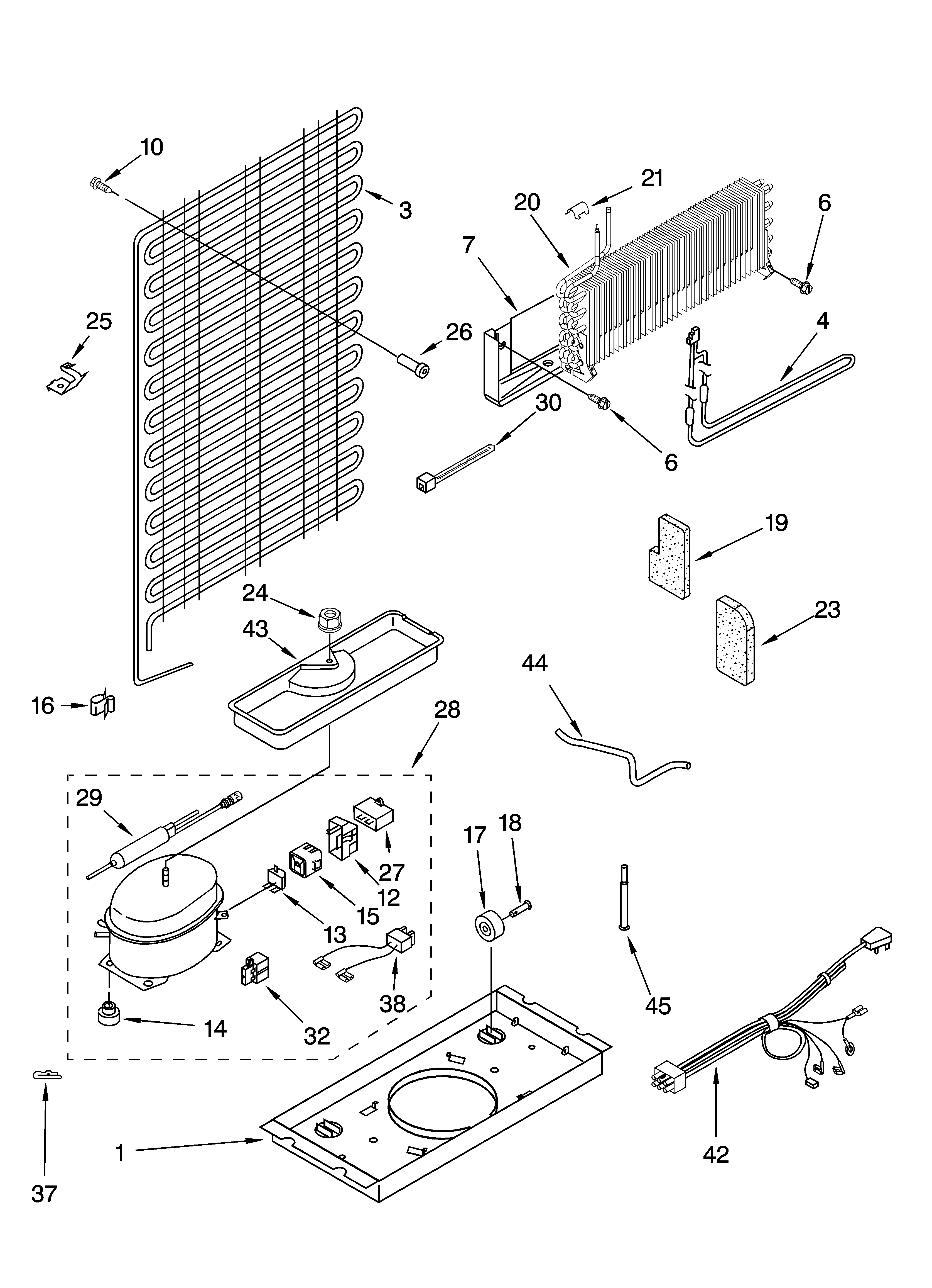 Whirlpool ET8AHMXPQ01 unit parts diagram