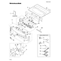 KitchenAid KEHS01PMT1 top and console parts diagram