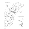 KitchenAid KGHS01PWH1 top and console parts diagram