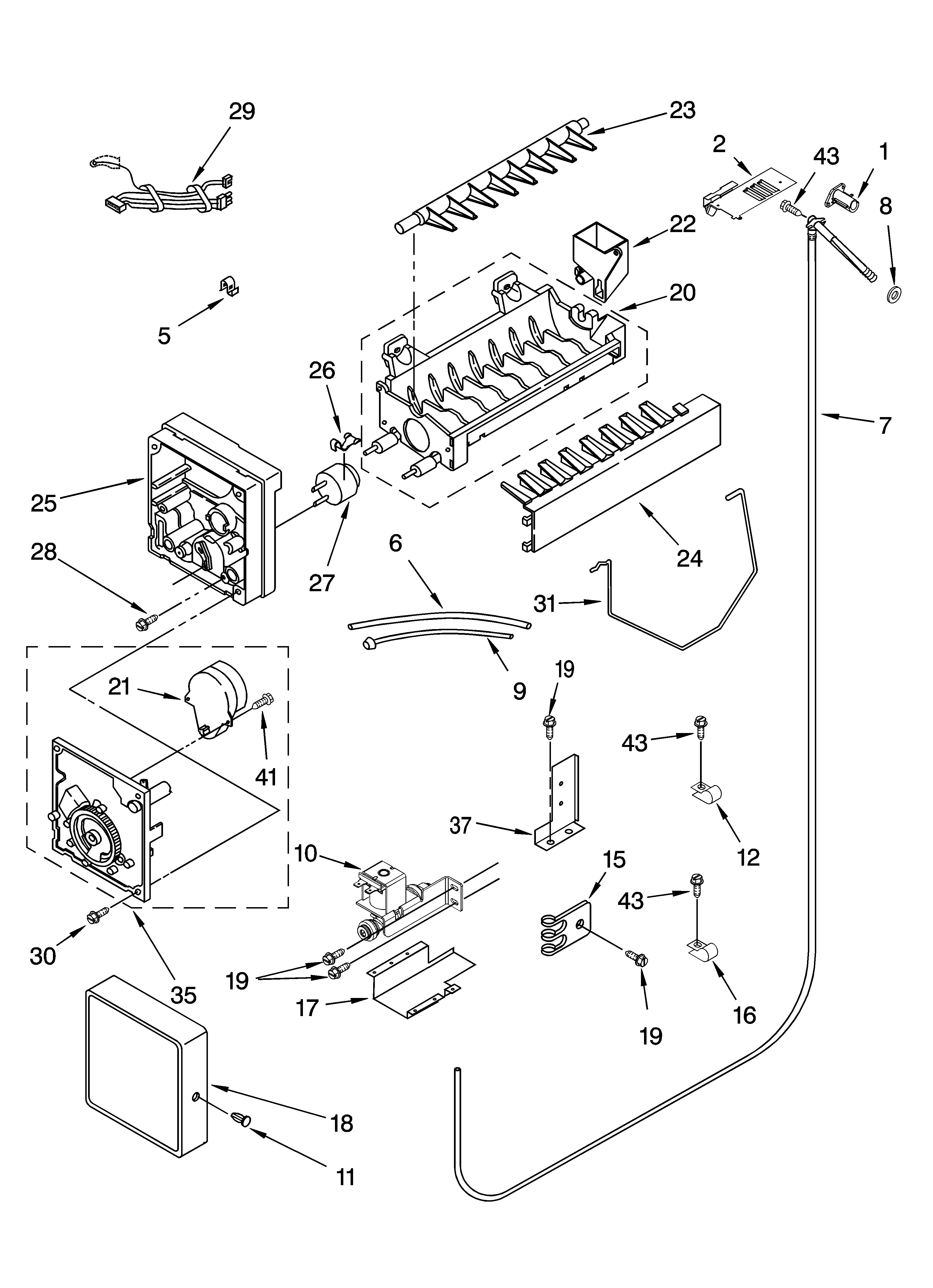 KitchenAid KSSC42FMS00 icemaker parts diagram