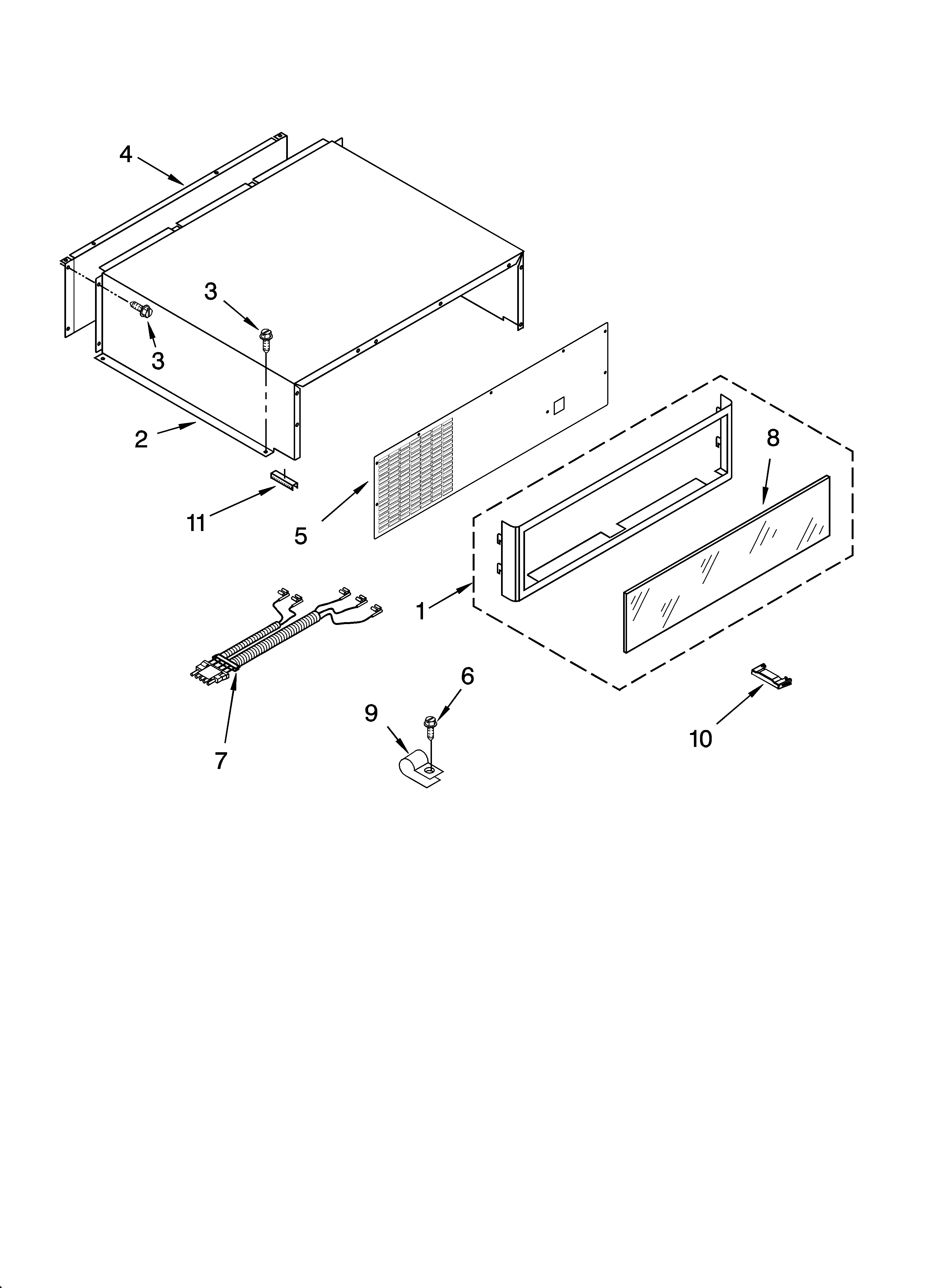 KitchenAid KSSP36QMS01 top grille and unit cover parts diagram