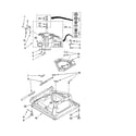 Whirlpool LSQ9660PG1 machine base parts diagram