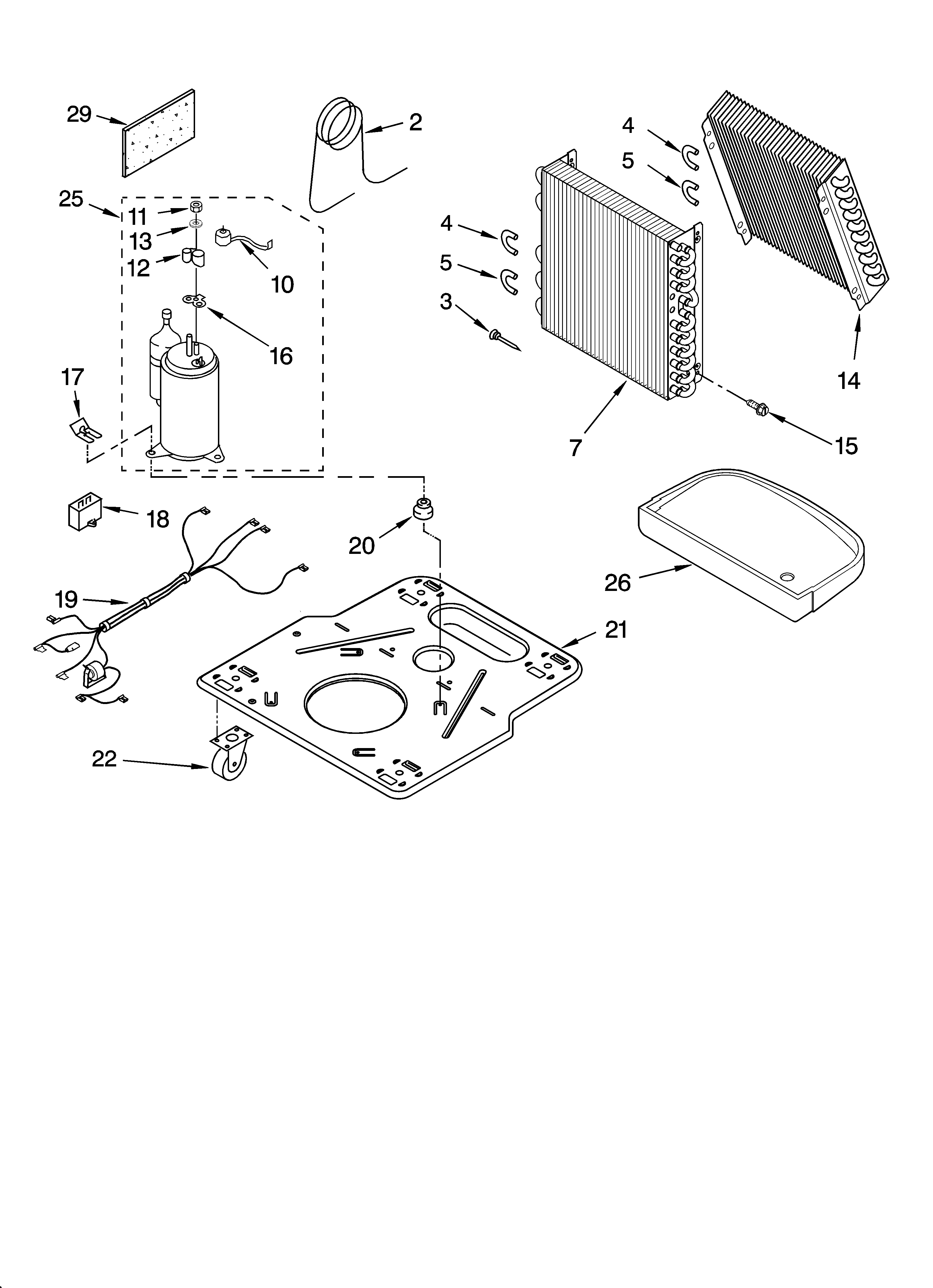 Whirlpool AD40DSR0 unit parts diagram