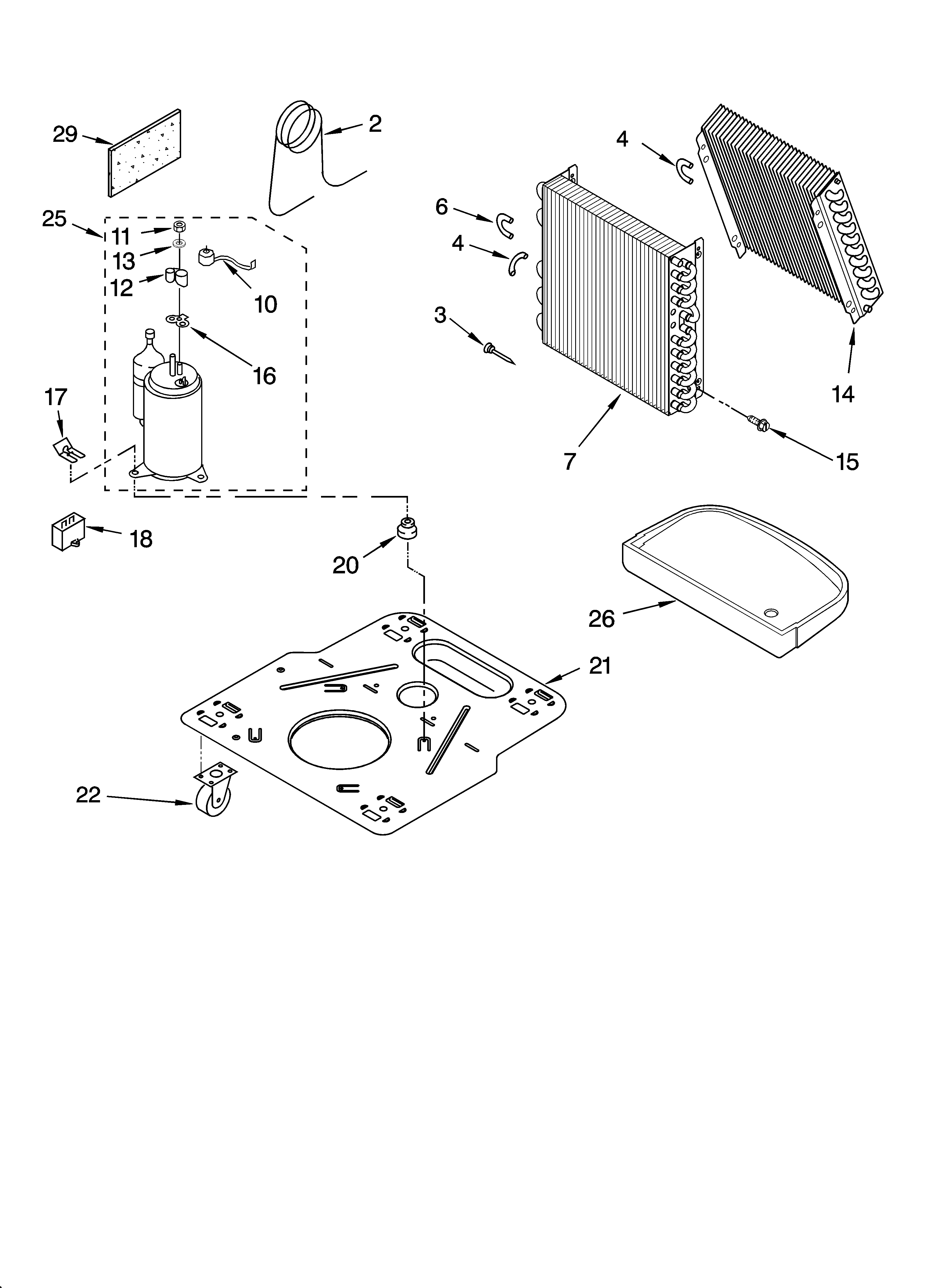 Whirlpool AD50USR0 unit parts diagram