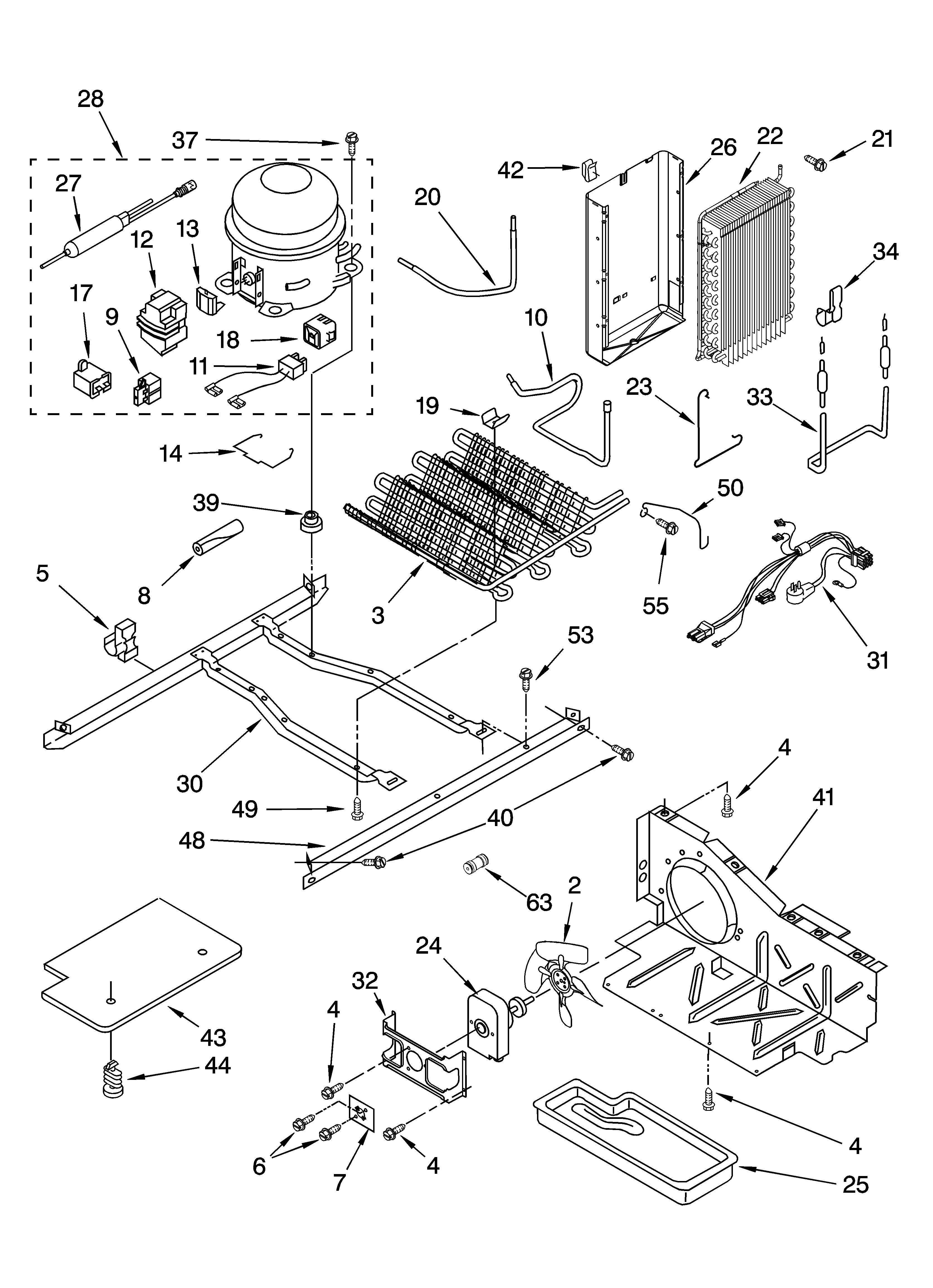 Crosley CS22AFXKS05 unit parts diagram