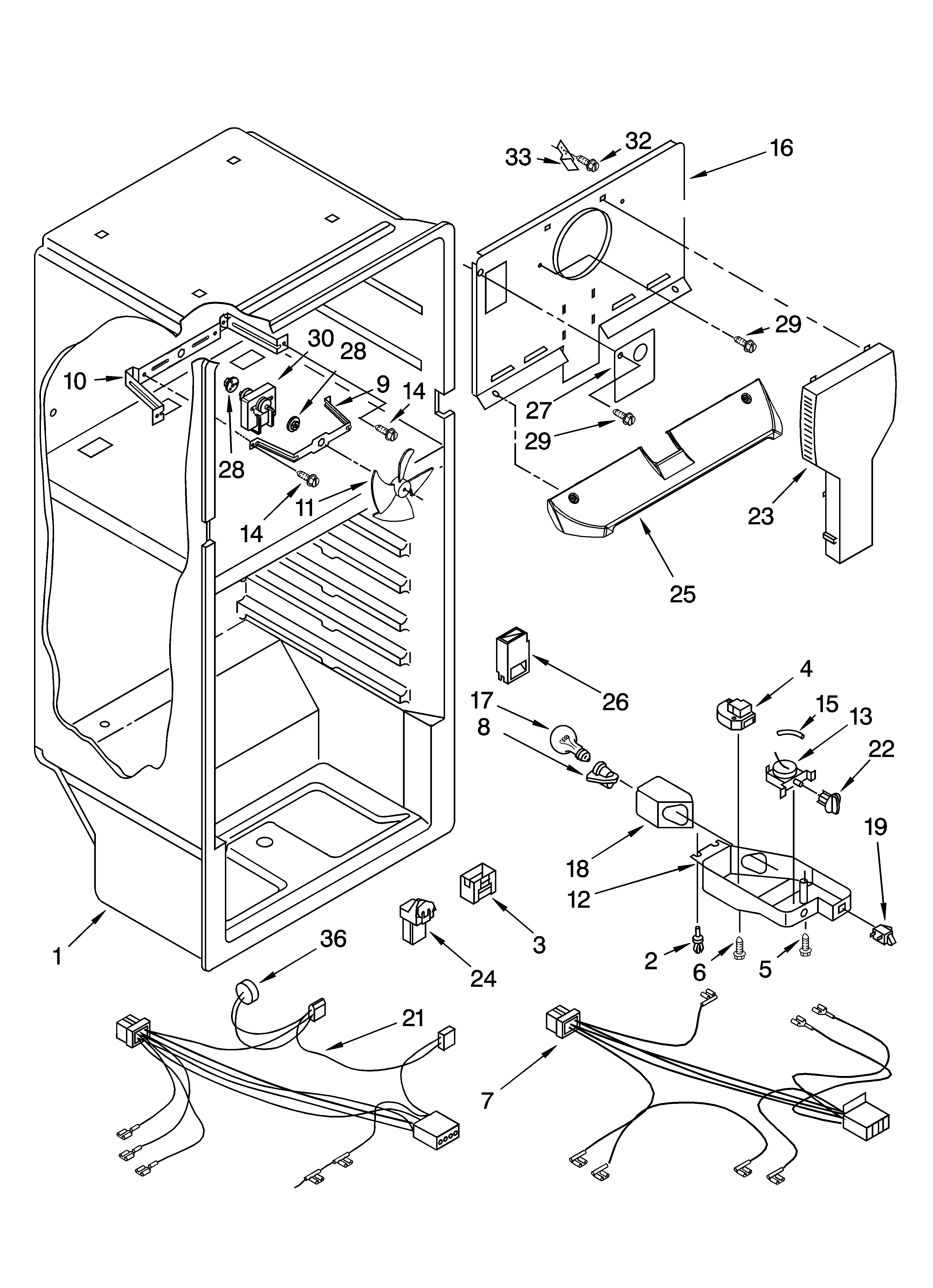 Whirlpool ET4WSMXKQ04 liner parts diagram