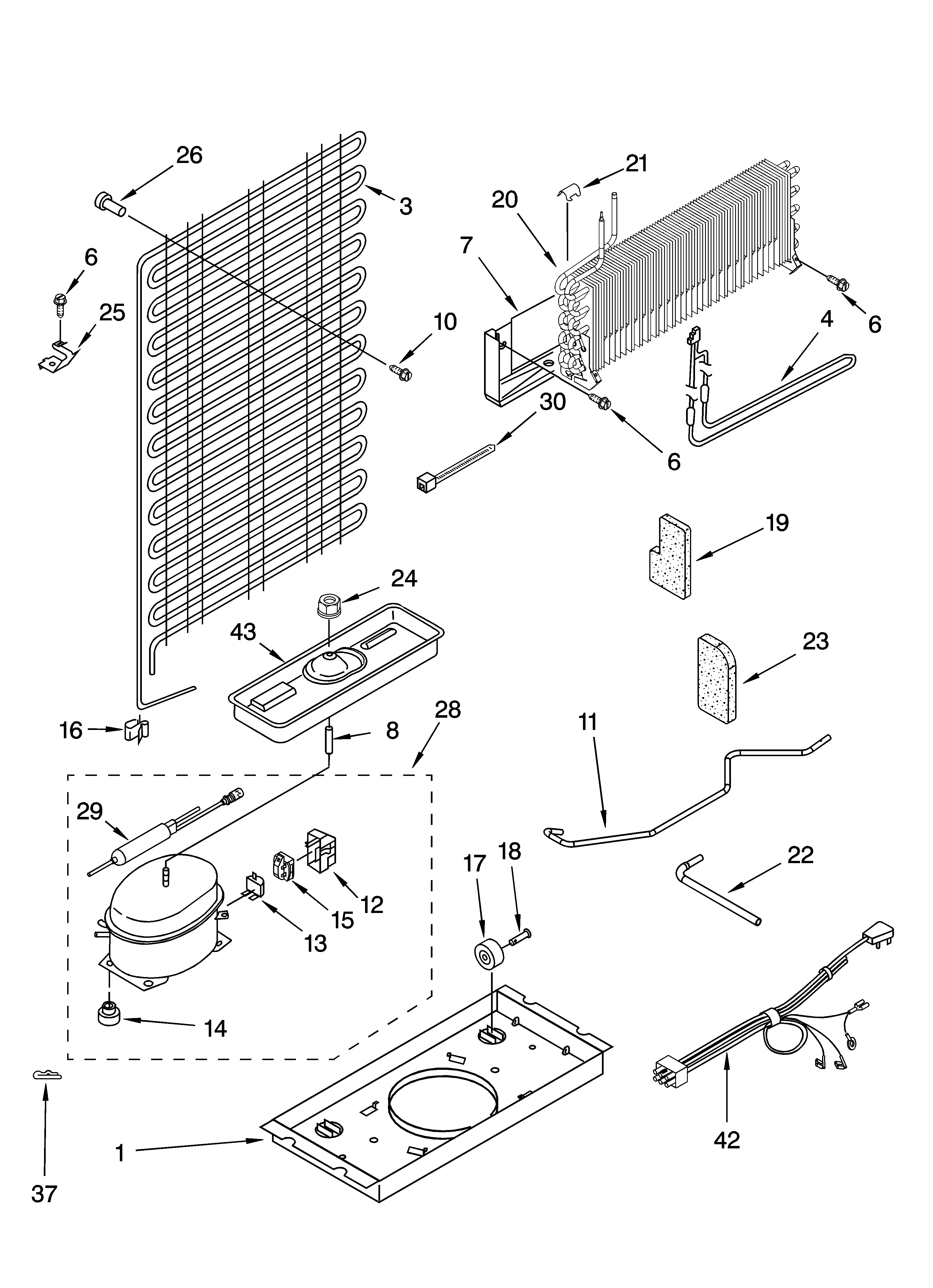 Whirlpool ET4WSMXKQ04 unit parts diagram