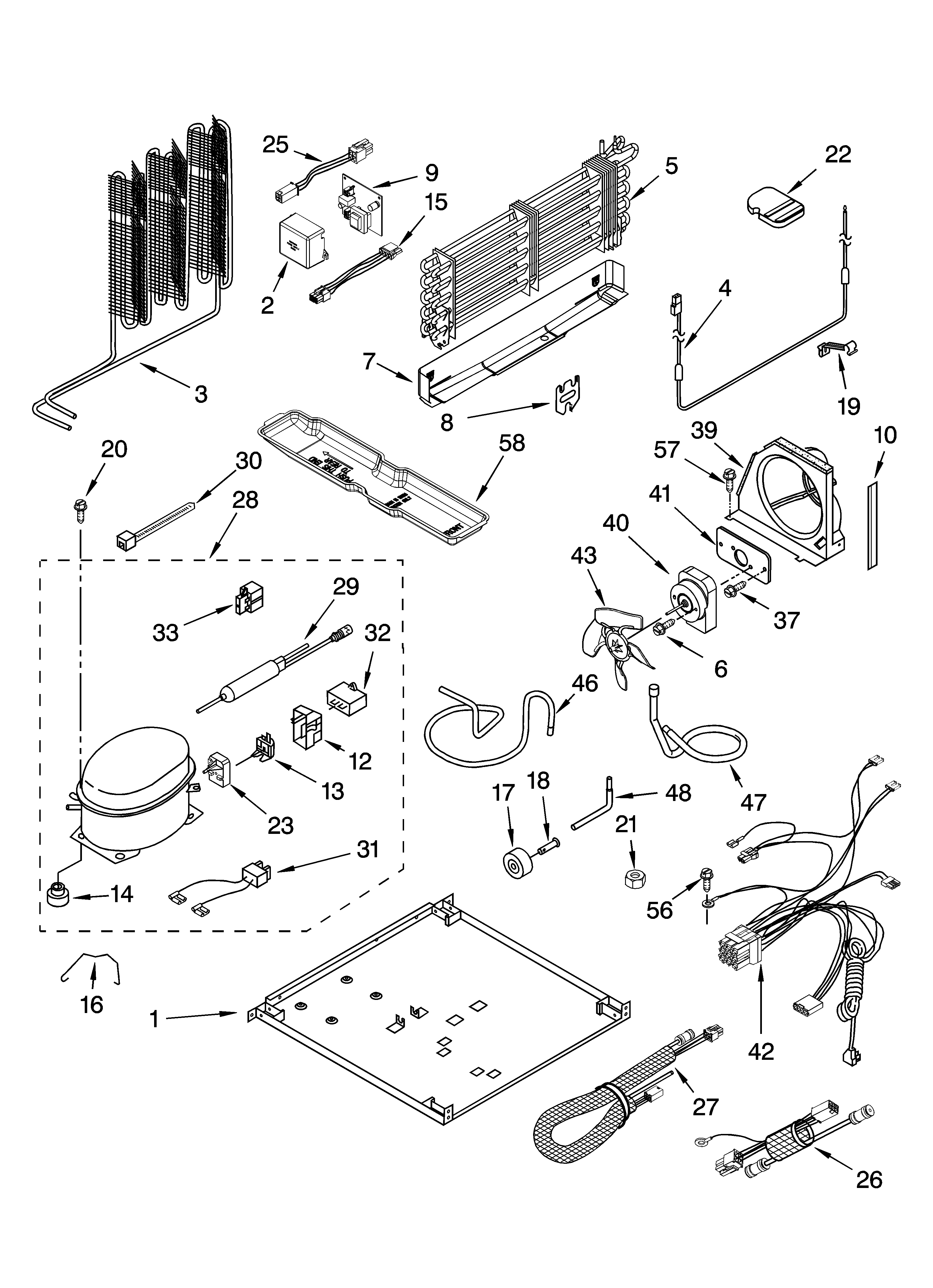 Whirlpool GT1PHWXPQ00 unit parts diagram