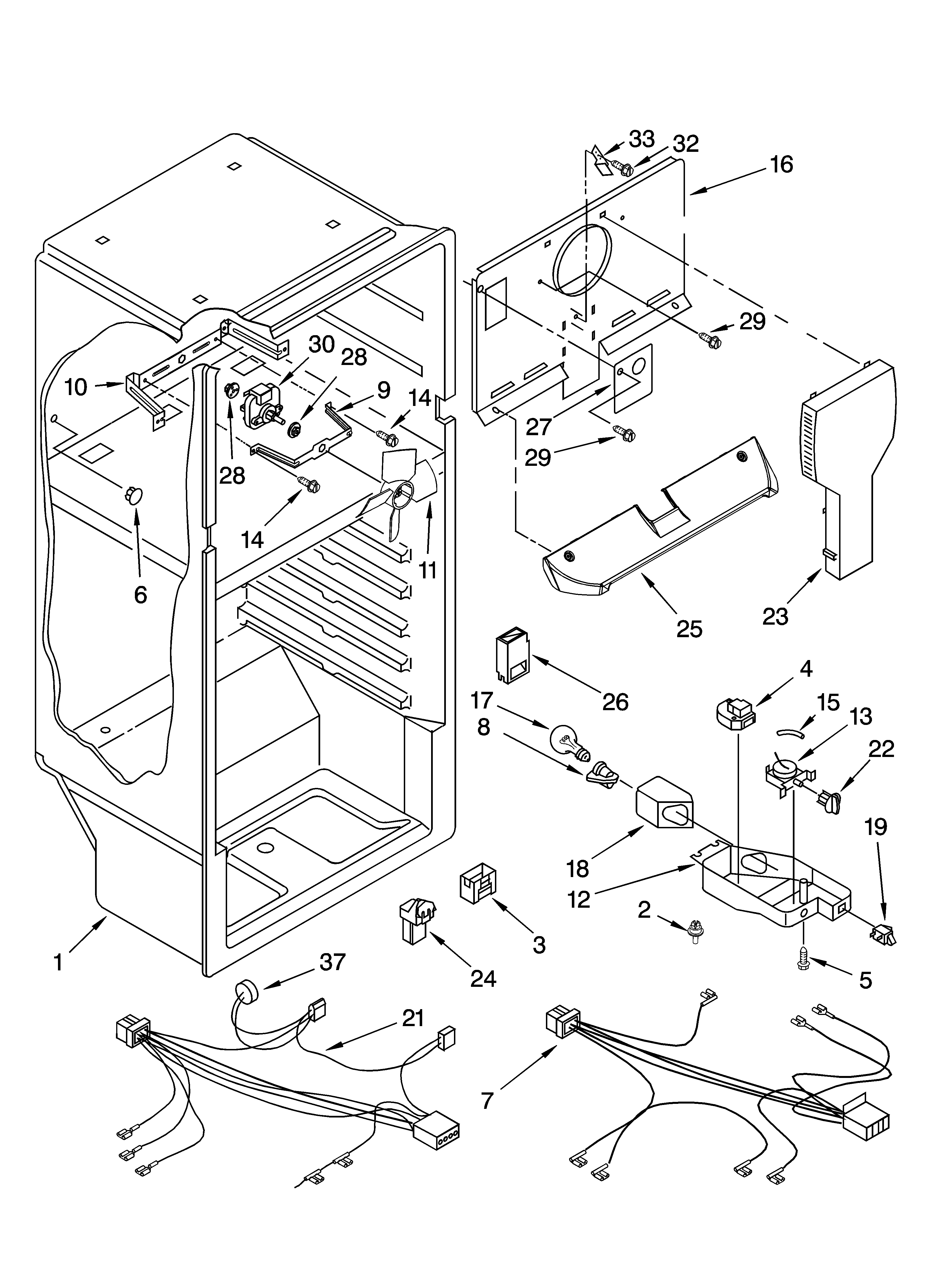 Roper RT16DKXKQ03 liner parts diagram