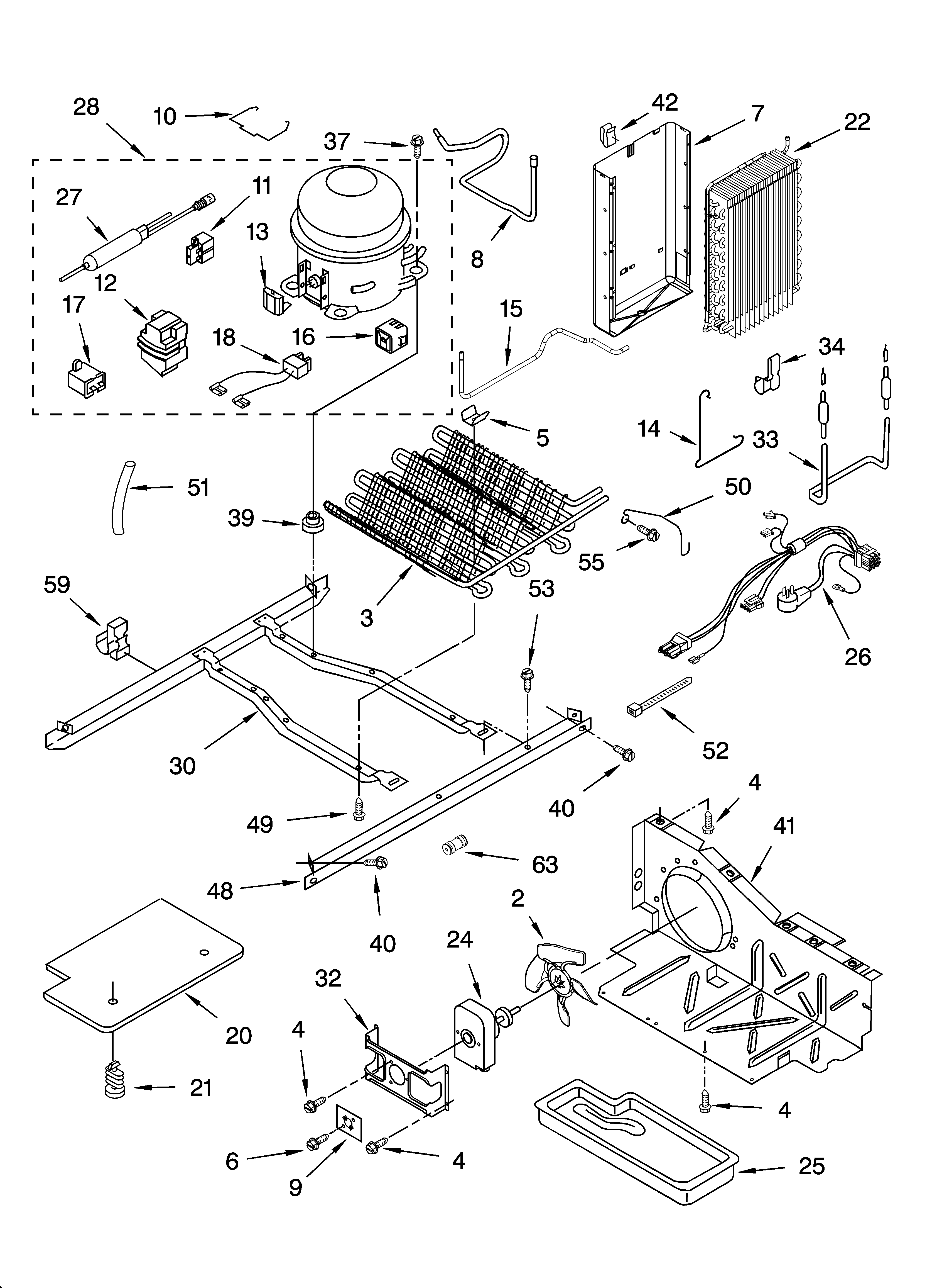 Estate TS22AGXNQ00 unit parts diagram