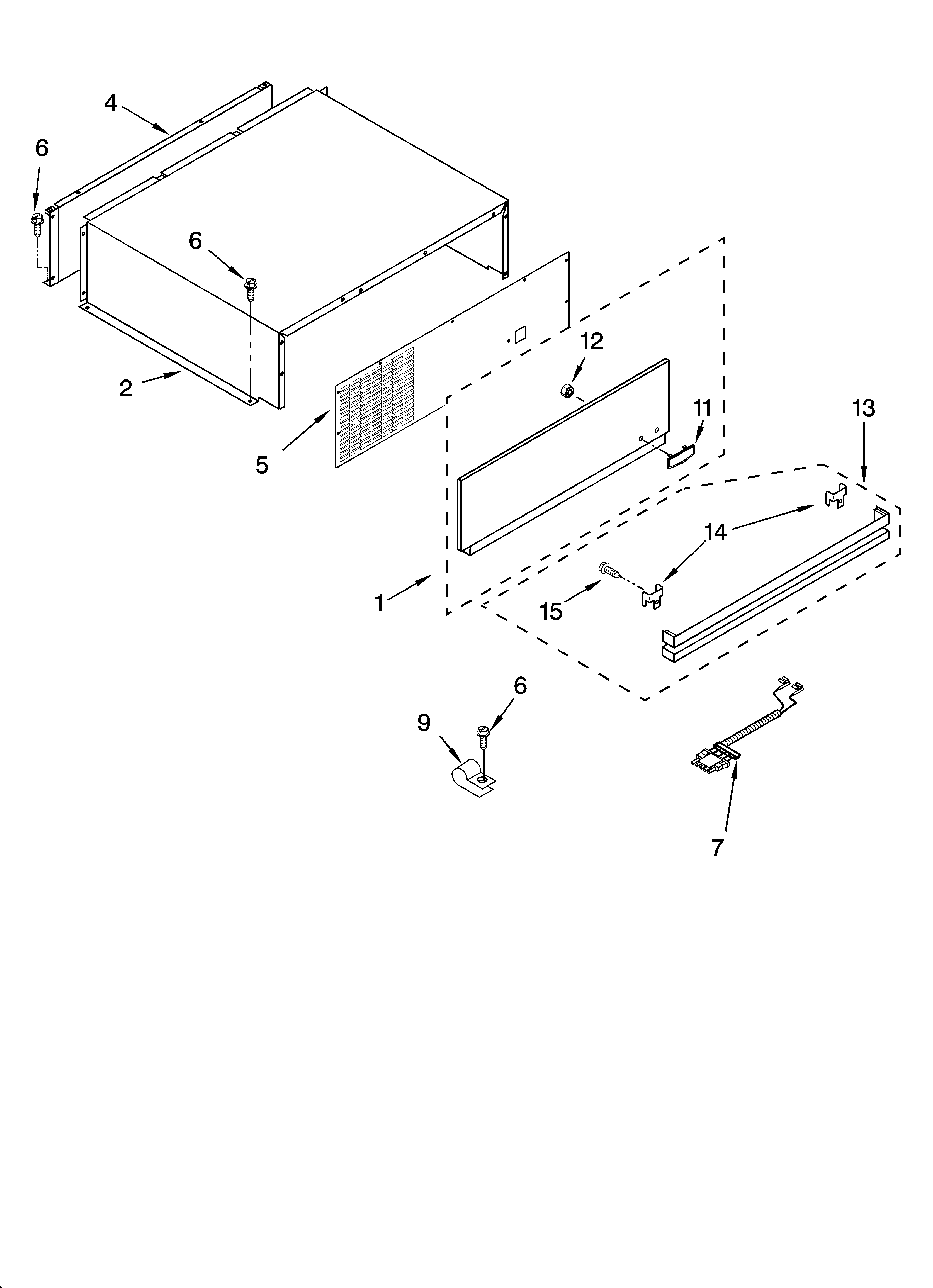 KitchenAid KBLC36FMS01 top grille and unit cover parts diagram