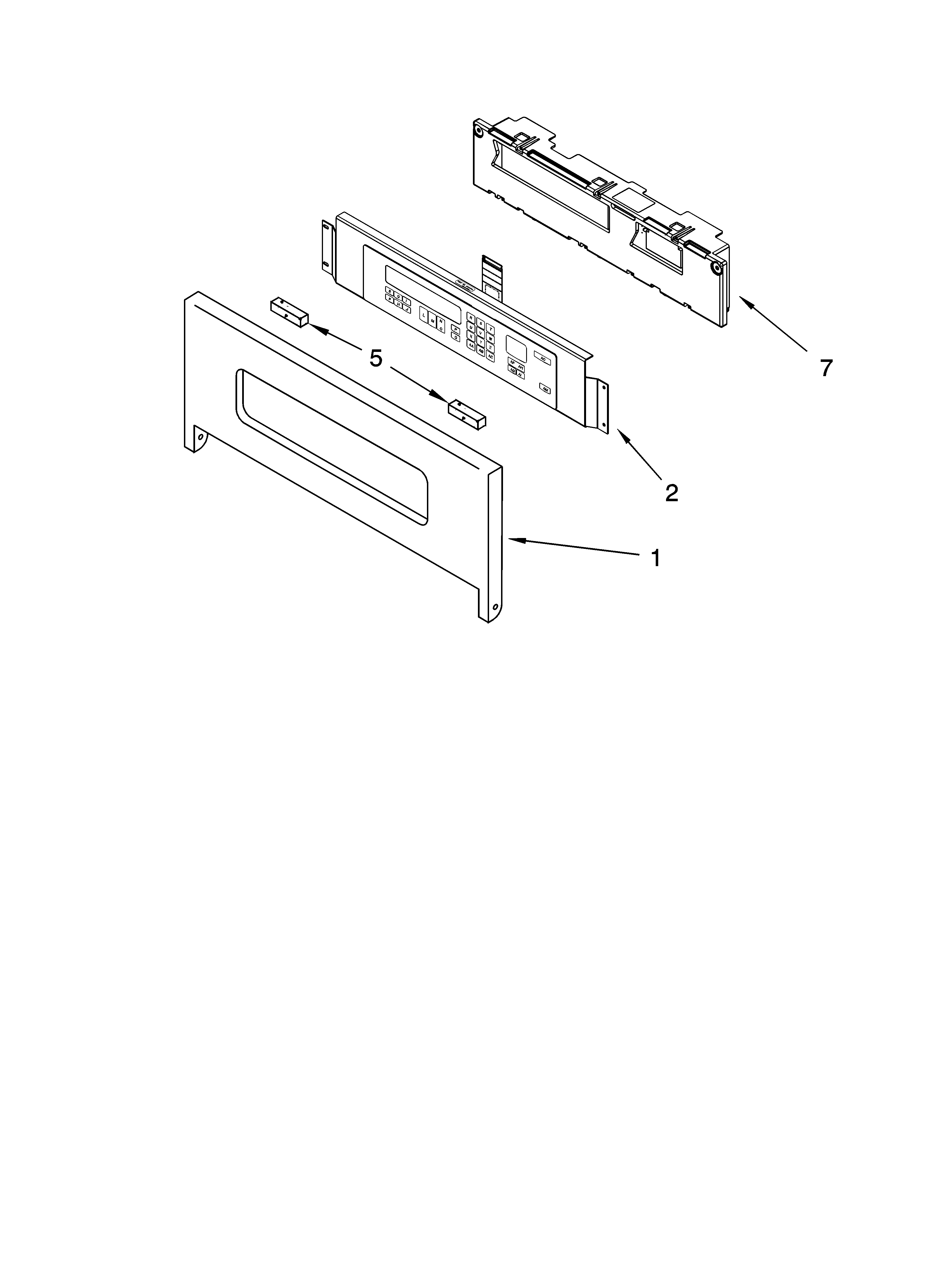 KitchenAid KEBC278KBL03 control panel parts diagram