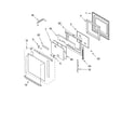 KitchenAid KEBC278KBL03 oven door parts diagram
