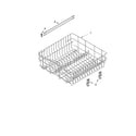 KitchenAid KUDC01TMBL6 upper rack and track parts diagram
