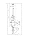 Whirlpool LSQ9110PW2 brake and drive tube parts diagram