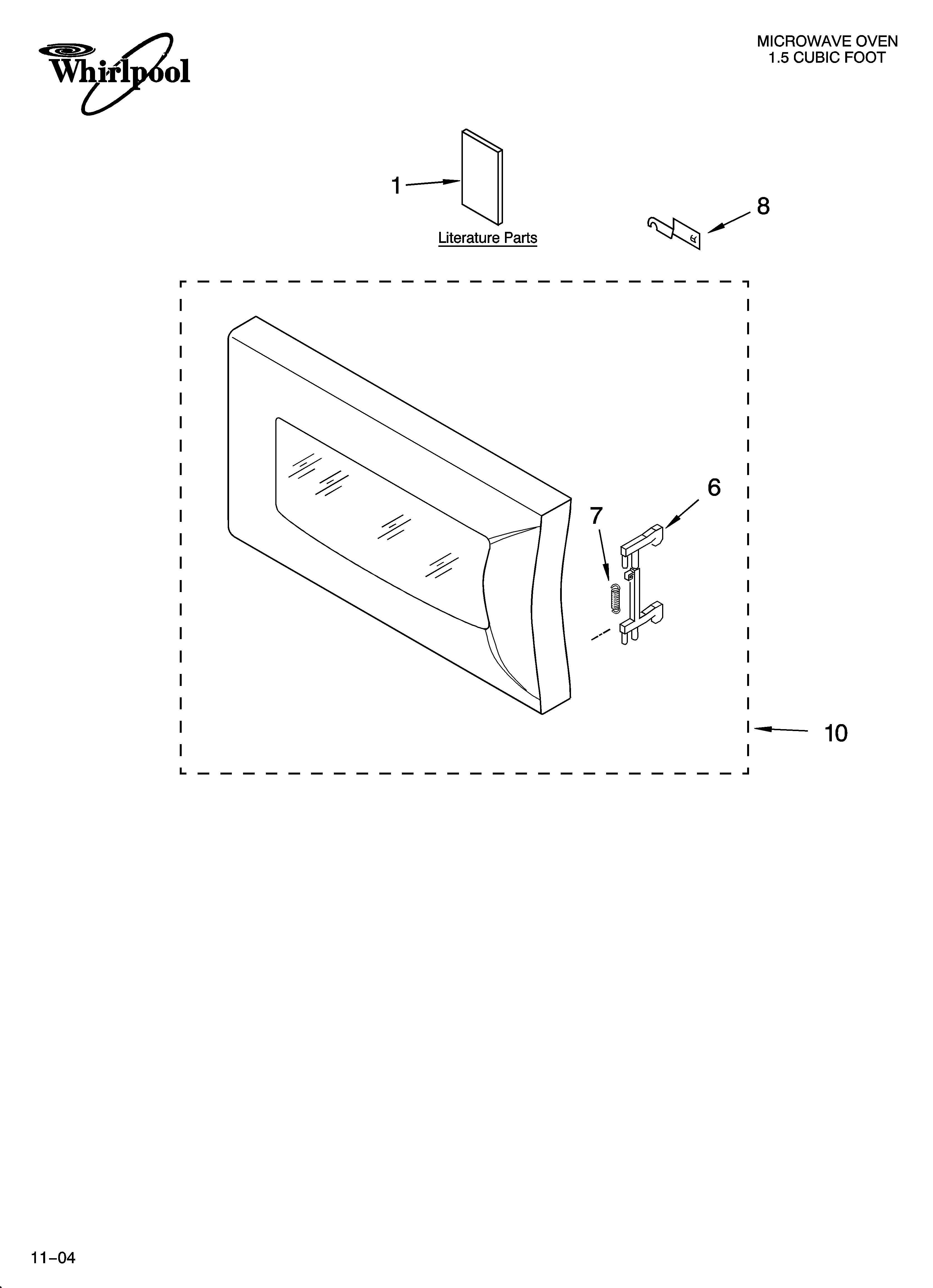 Whirlpool MT4155SPQ0 door parts diagram