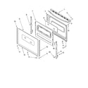 Whirlpool RF315PXMB0 door parts, miscellaneous parts diagram