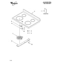 Whirlpool RF378LXMS0 cooktop parts diagram