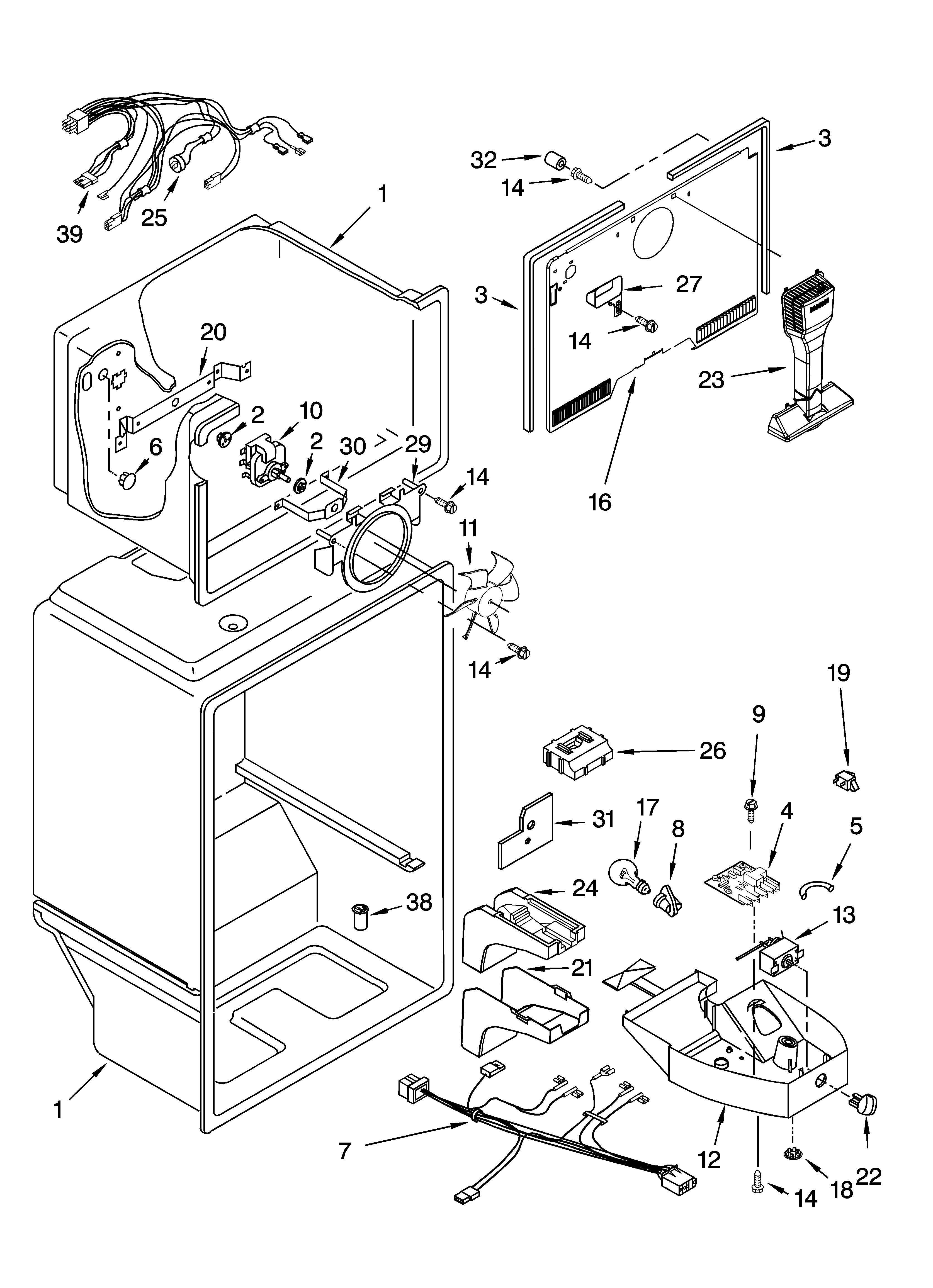 Estate TT18AKXPQ02 liner parts diagram