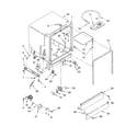 Whirlpool DU840SWLT0 tub assembly parts diagram