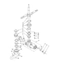 Whirlpool DU840SWLT0 pump and spray arm parts diagram