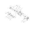 Whirlpool DU840SWLT0 pump and motor parts diagram