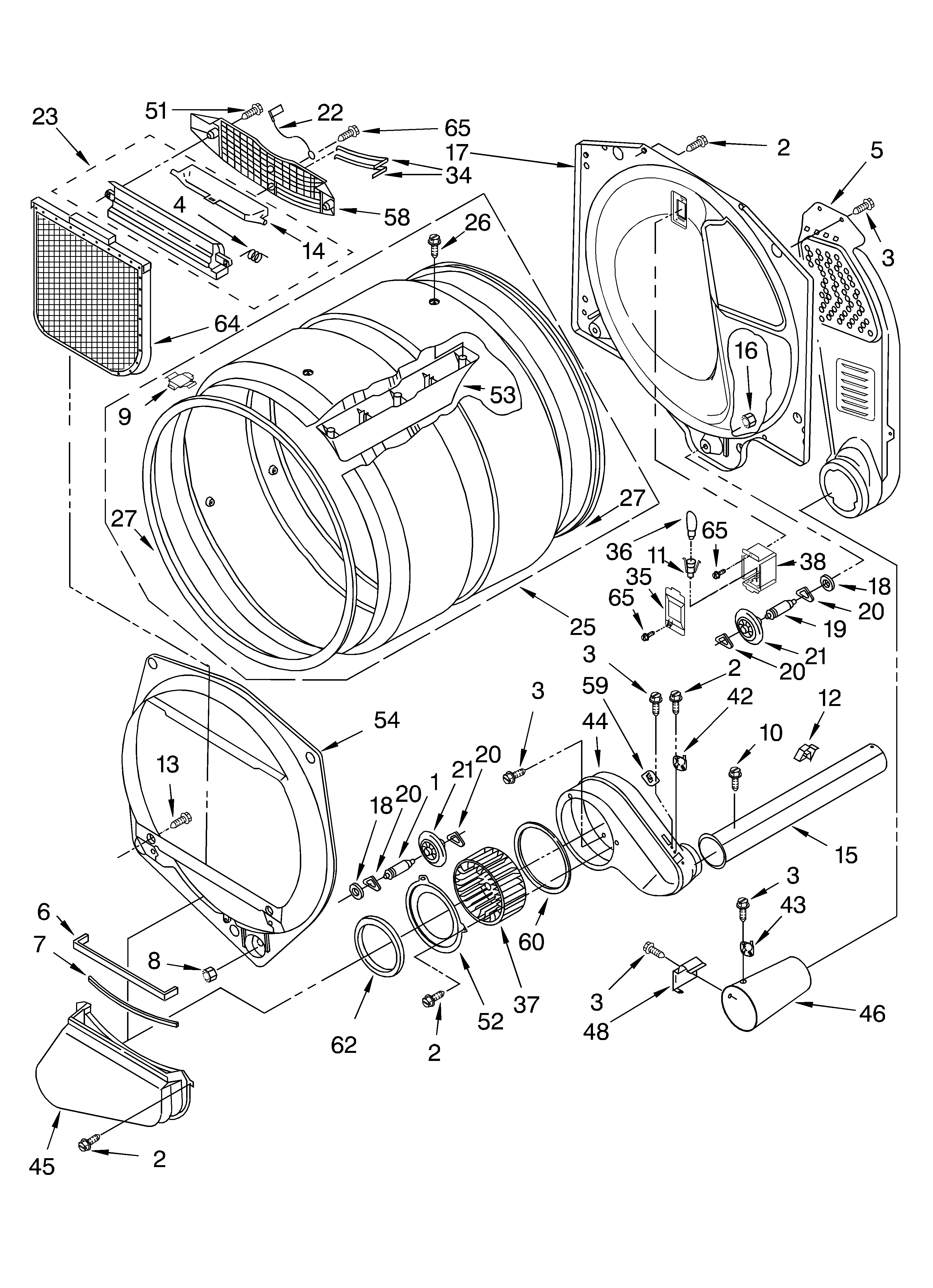 Whirlpool GGQ8811LL1 bulkhead parts diagram