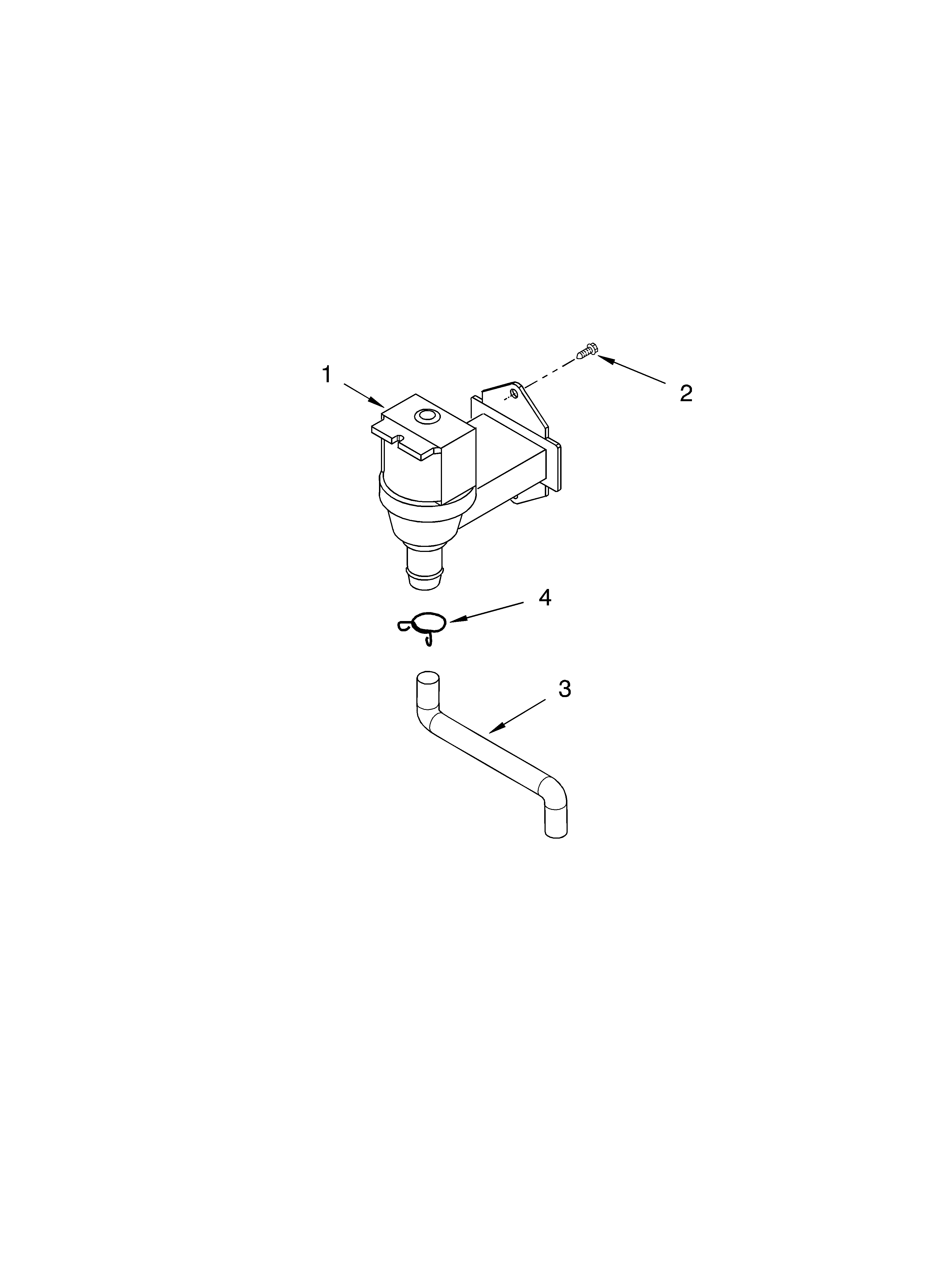KitchenAid KUIO15NNLS water circuit assembly diagram