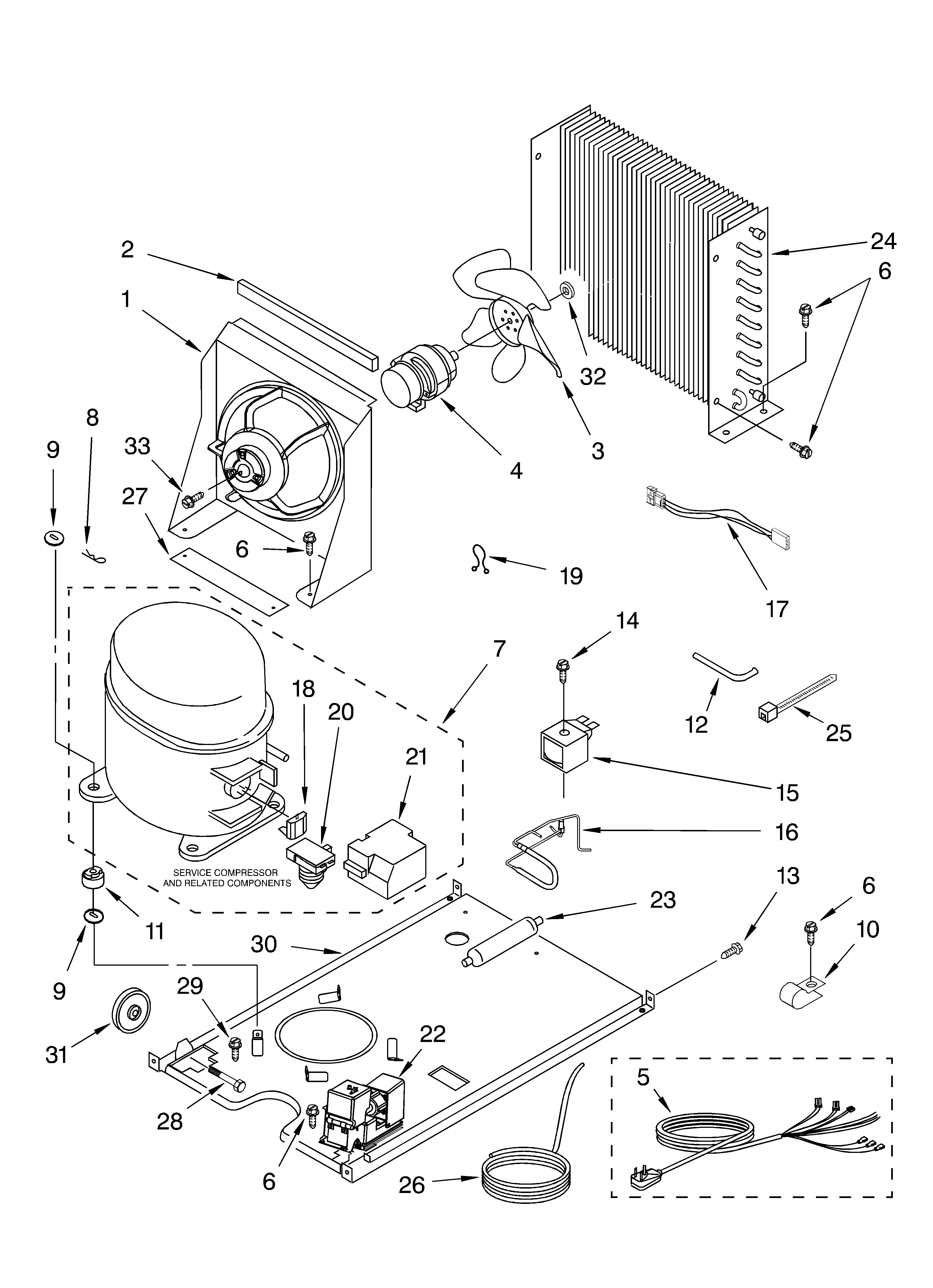 KitchenAid KUIS15PRHW4 unit parts diagram