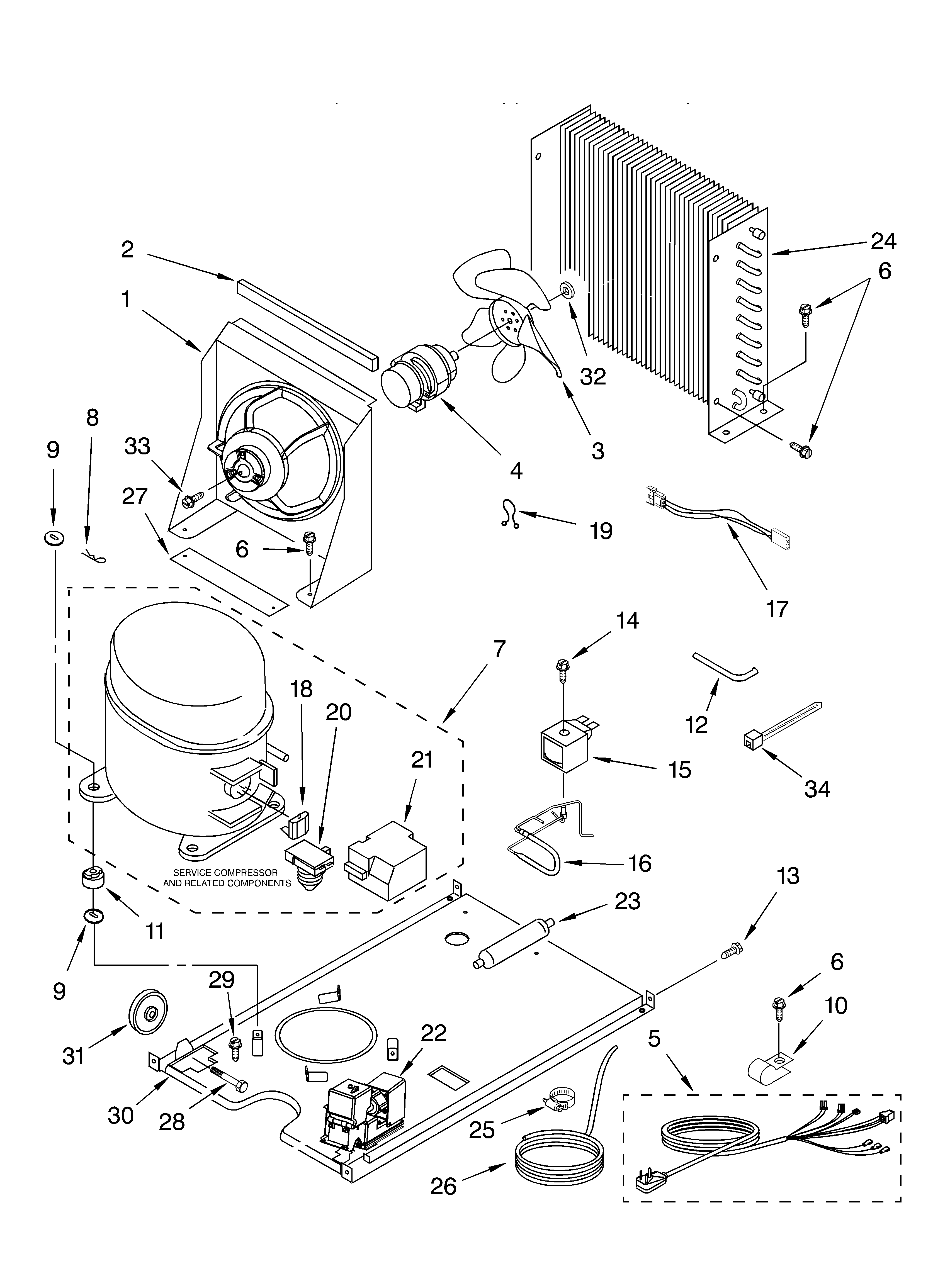 KitchenAid KUIS18PNJB3 unit parts diagram