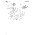 Whirlpool GS440LELT0 cooktop parts diagram