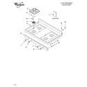 Whirlpool GS458LELT0 cooktop parts diagram