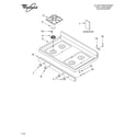 Whirlpool SF379LEKB1 cooktop parts diagram