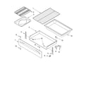 Whirlpool SF379LEKB1 drawer & broiler parts diagram