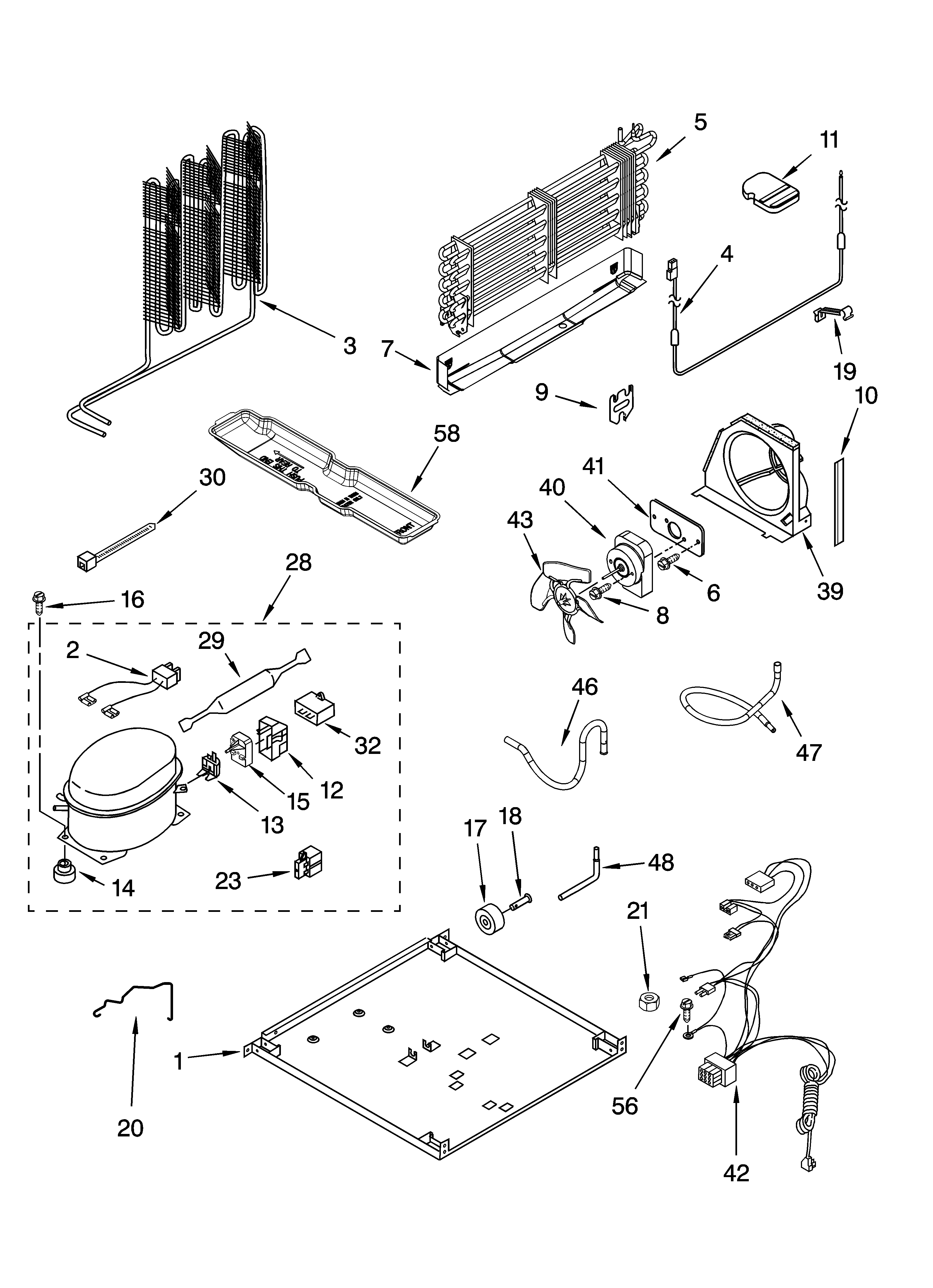 Whirlpool 8ET8MTKXKT05 unit parts diagram