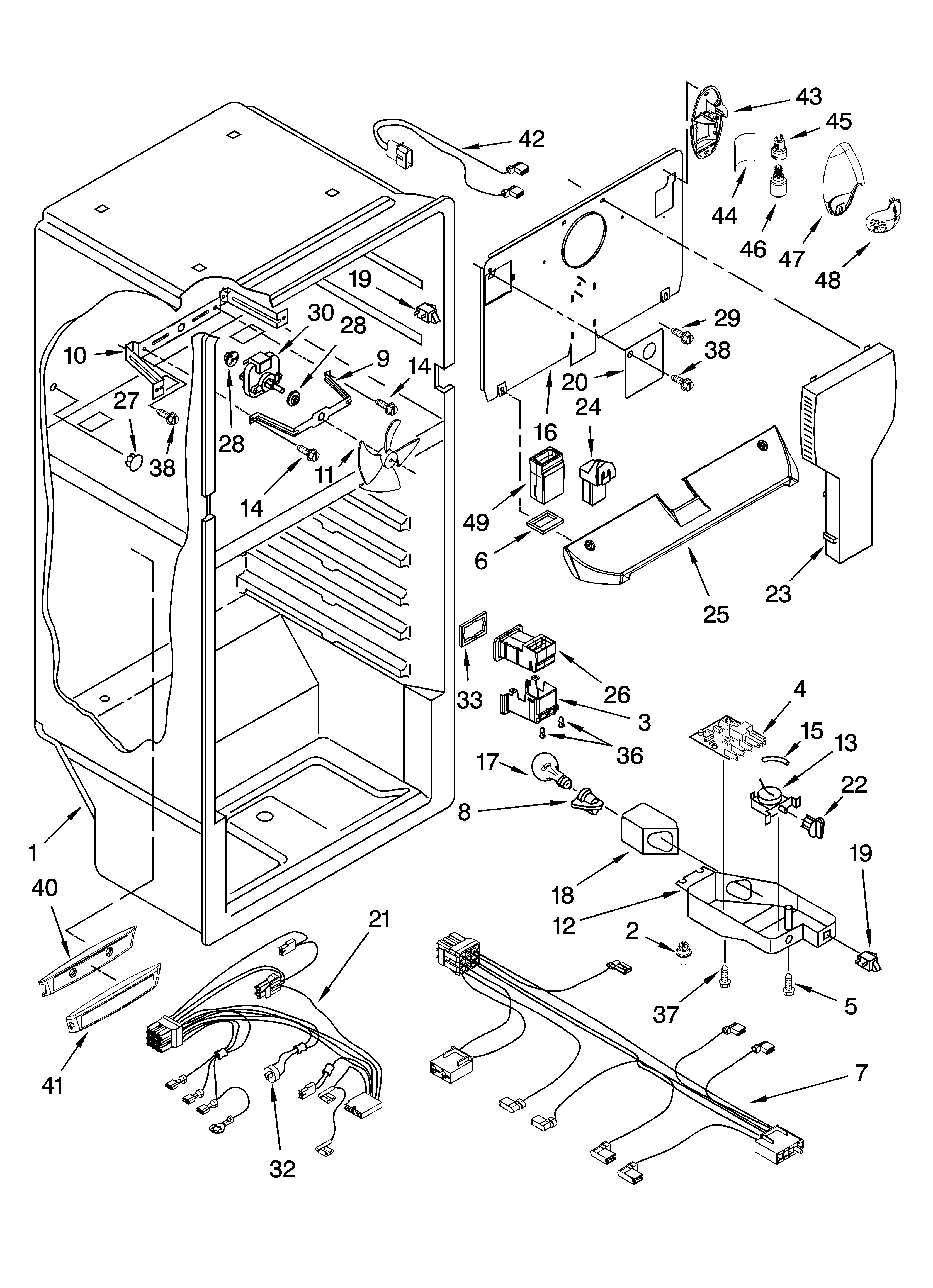 Whirlpool ER8AHKXPQ02 liner parts diagram