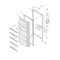 Whirlpool EV150NXMQ02 door parts diagram