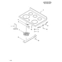 Whirlpool GR448LXPS0 cooktop parts diagram