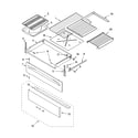 Whirlpool GR448LXPS0 drawer & broiler parts diagram