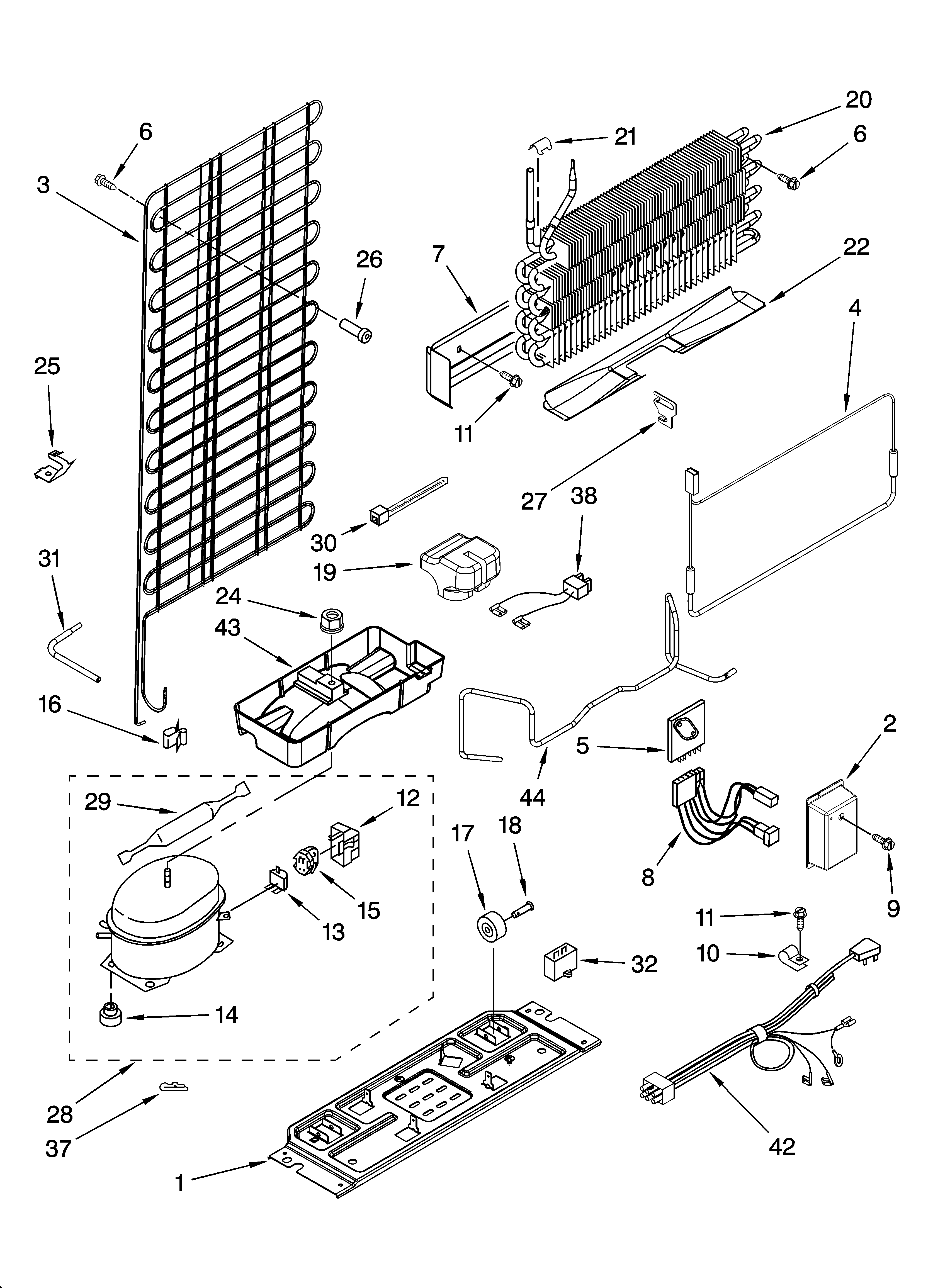 Whirlpool ET0WSRXMQ02 unit parts diagram