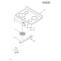 Whirlpool RF196LXMQ2 cooktop parts diagram