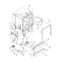 Whirlpool 7DU920PWKQ0 tub assembly parts diagram